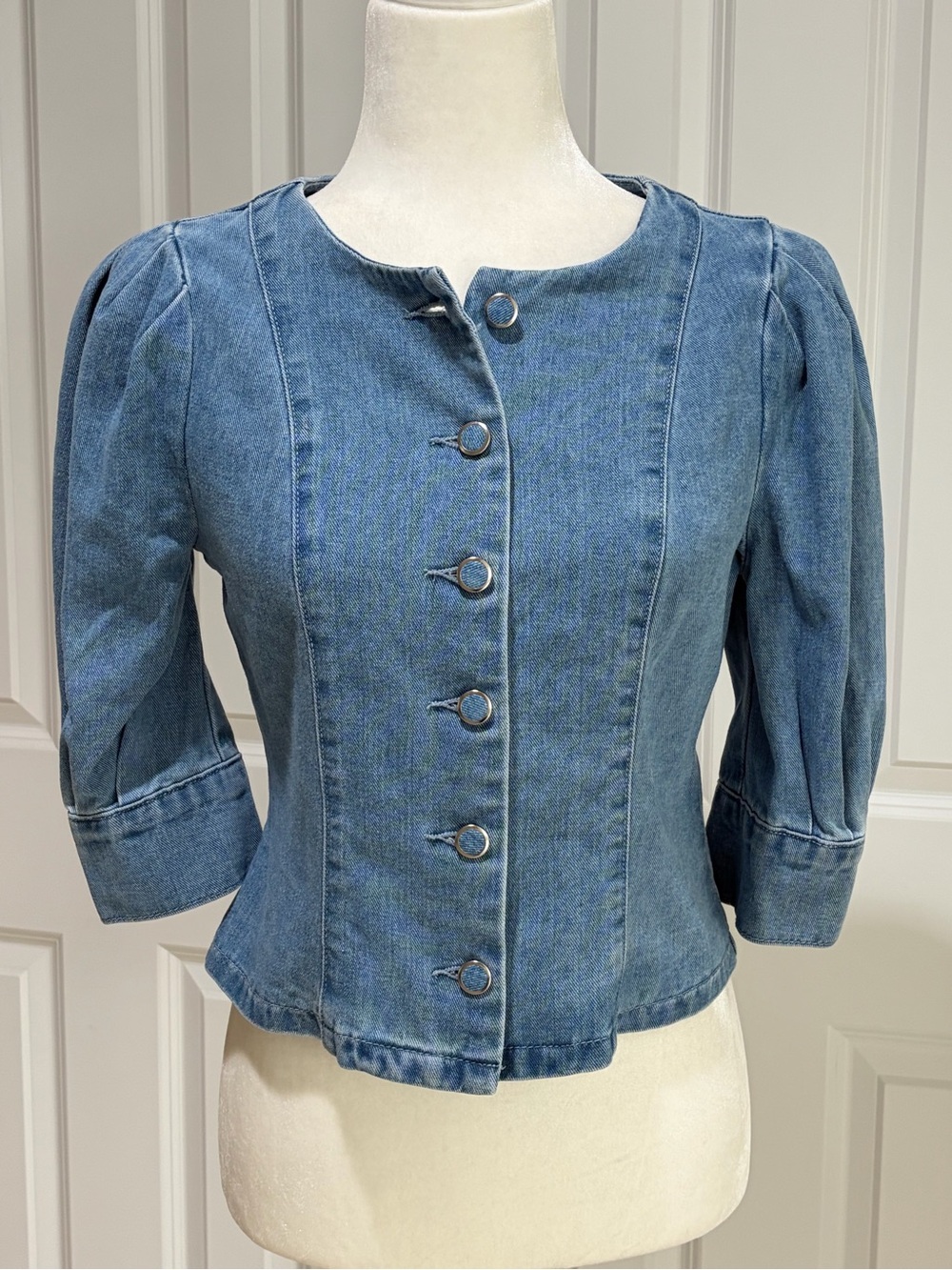 Bailey 44 Blue Denim Jean Jacket Size XS